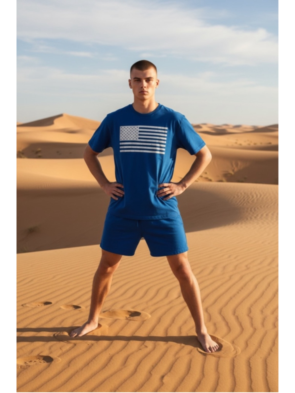 Men's Patriotic field and stream flag T-shirt size s